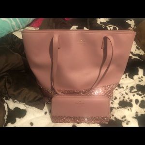 Late spade purse and wallet set